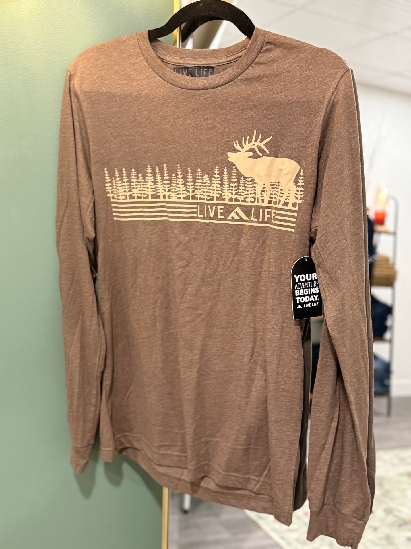 Live Life Mens Long Sleeve
