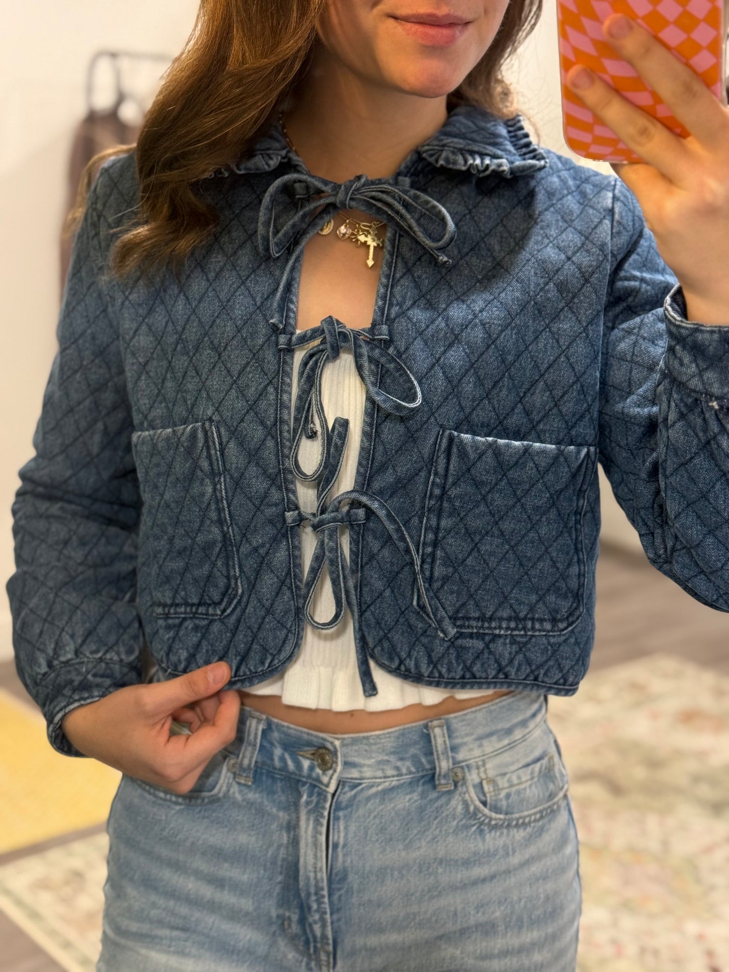 Ridden Quilted Denim Jacket