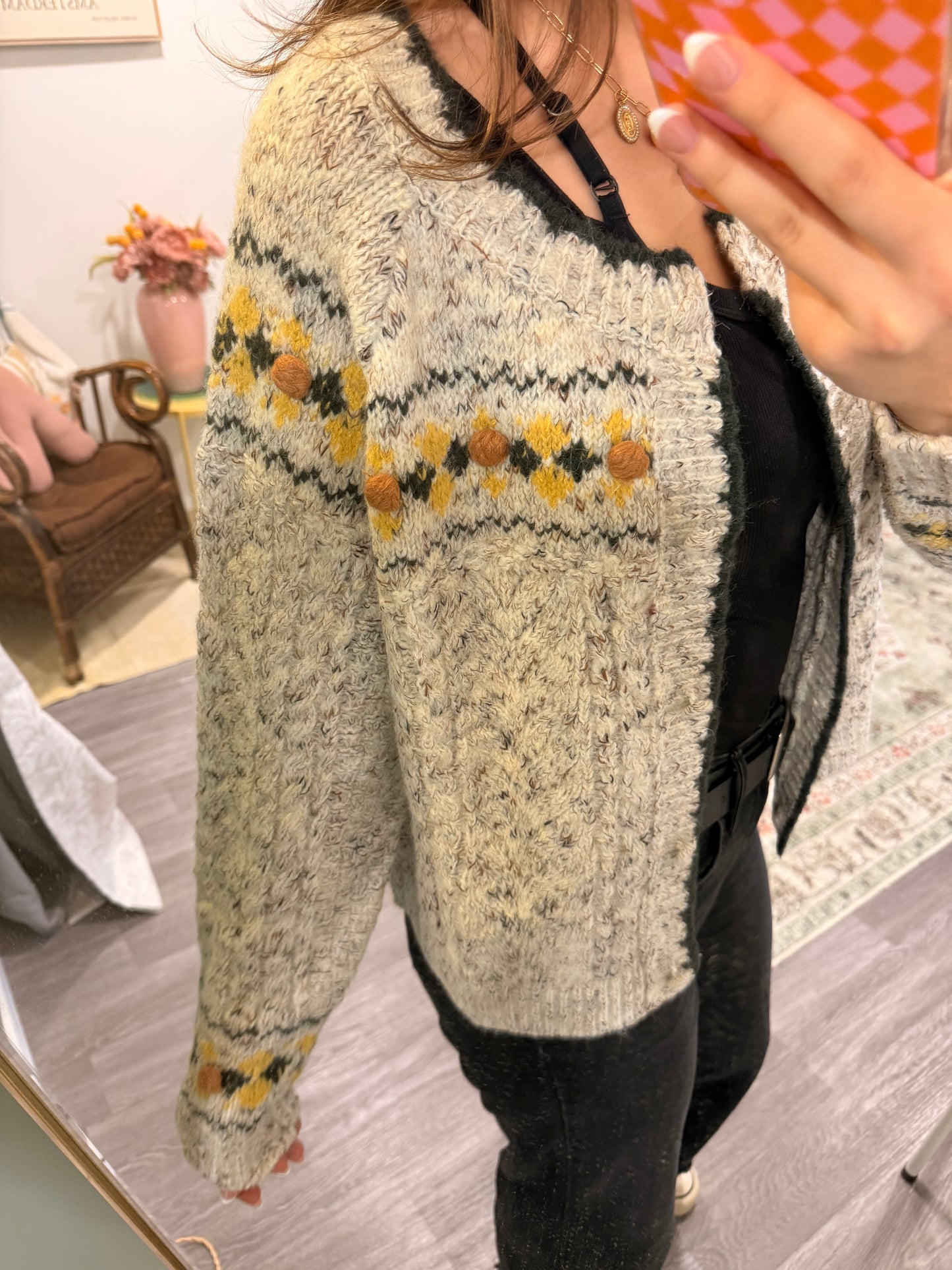 Floral Granny Cardigan