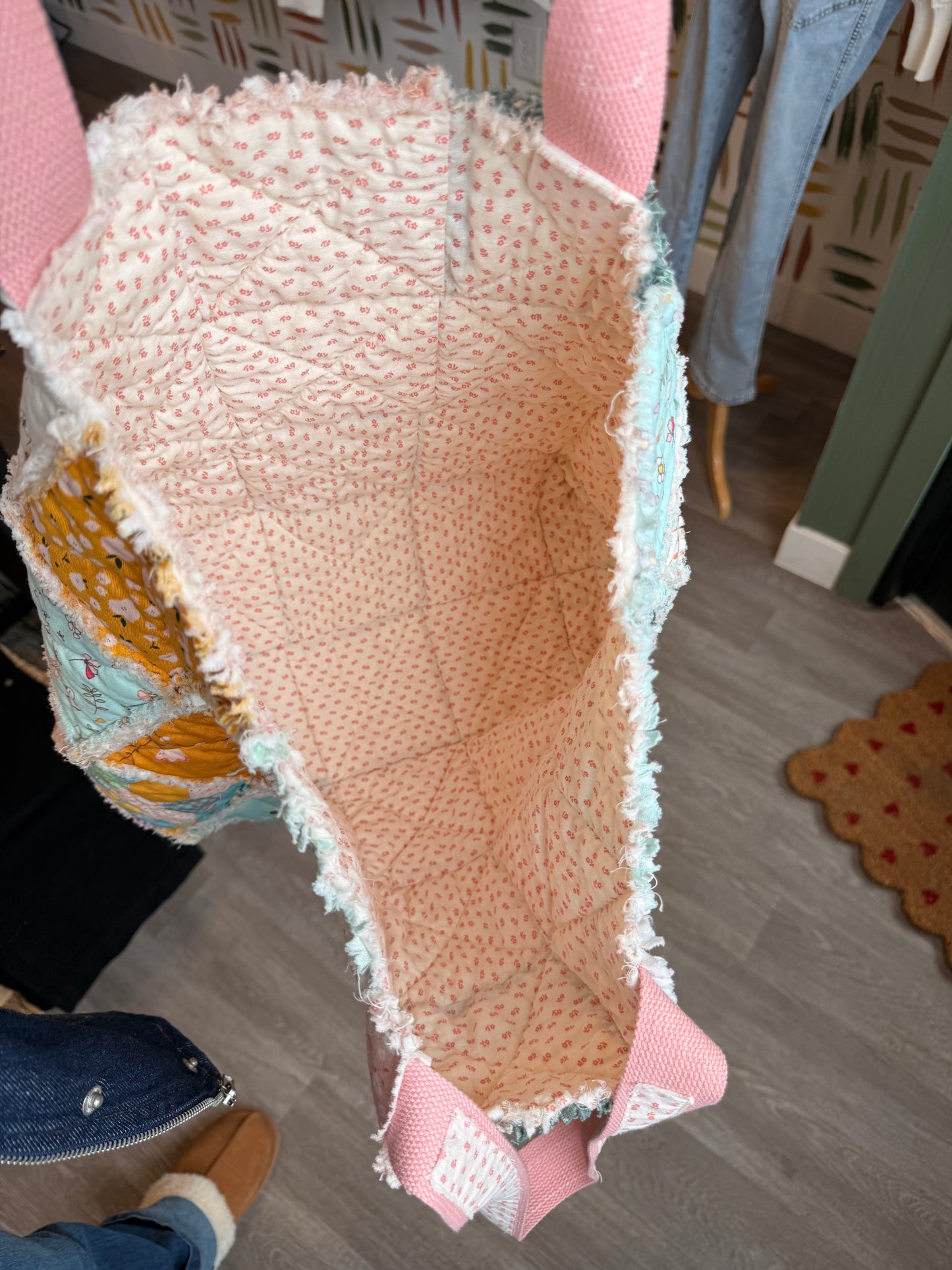 Sweet Scraps Rag Quilt Tote