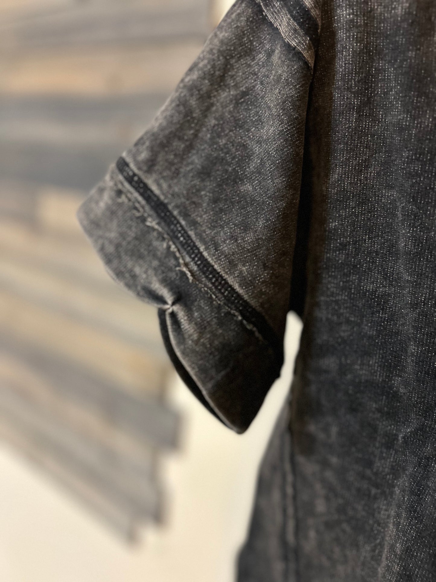 RAW Edge Scoop Neck Tee