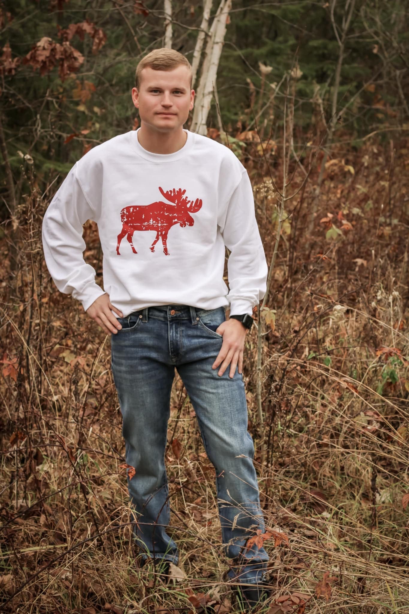 Unisex Moose Sweater