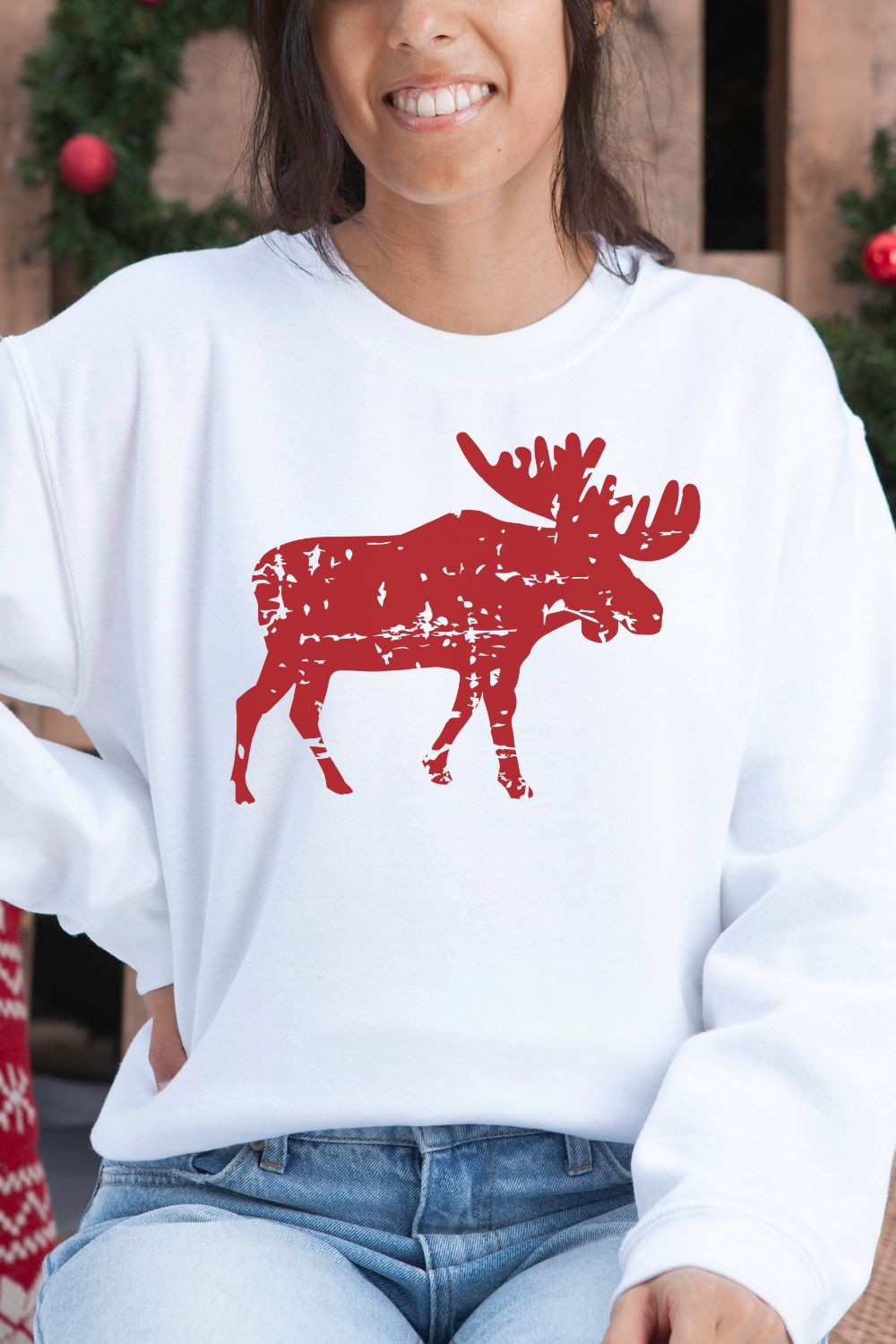Unisex Moose Sweater