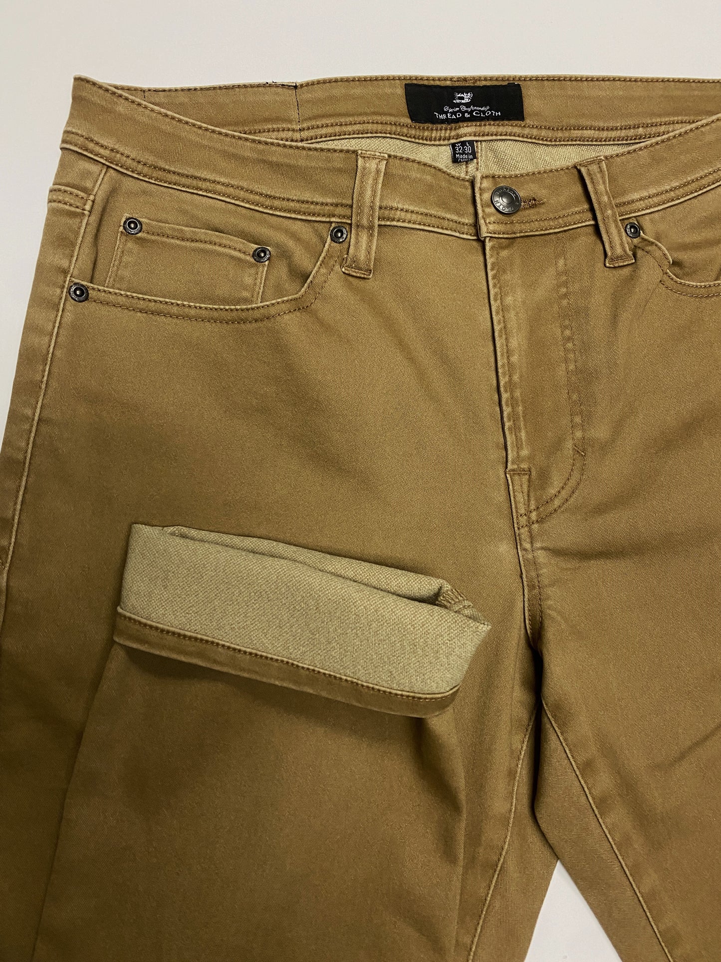 Tobacco Straight Fit Jeans