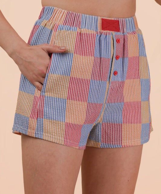 Red Mix Shorts