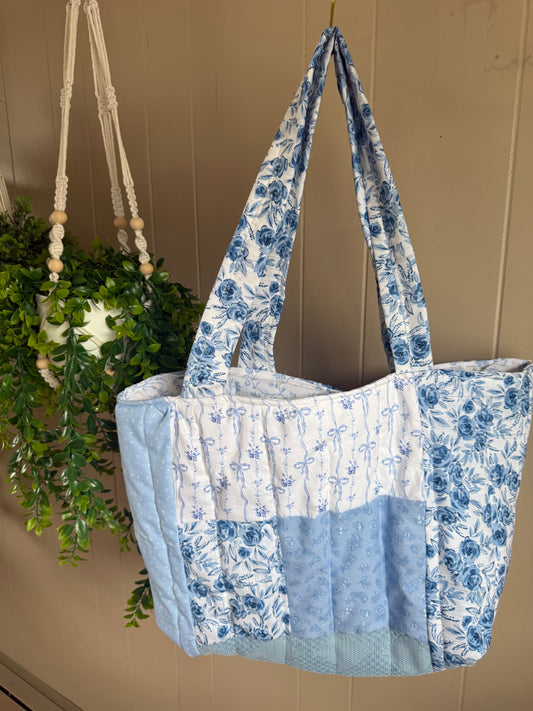 Porcelain Bloom Tote