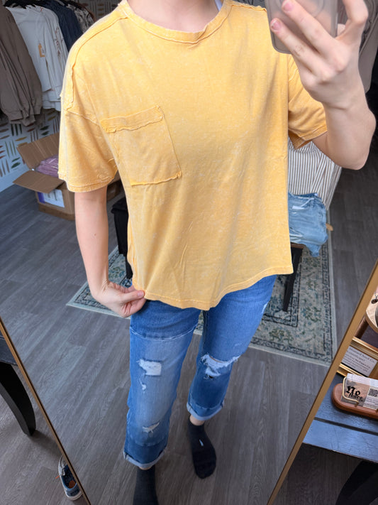 Mustard Yellow Basic Tee