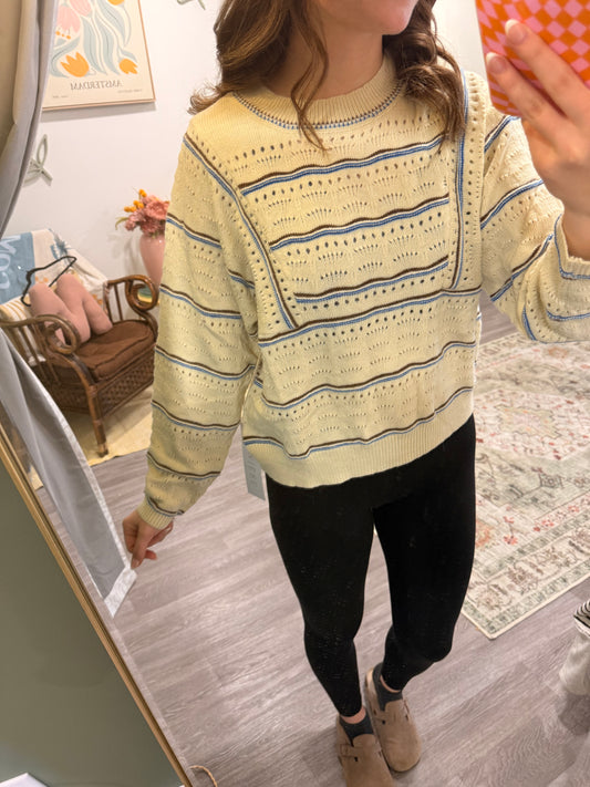 Wavy Striped Sweater