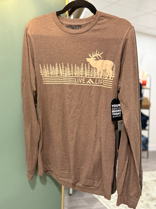 Live Life Mens Long Sleeve