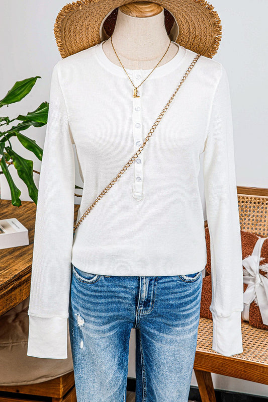 White Waffle Top