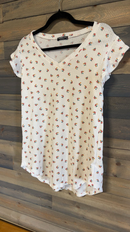 Butterfly Sleeve Floral Top