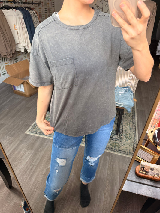 Charcoal Basic Tee