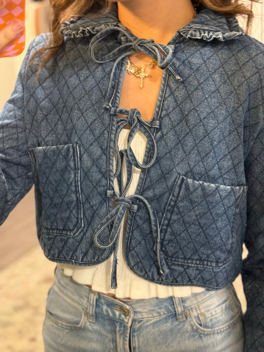 Ridden Quilted Denim Jacket