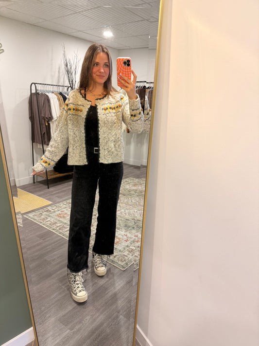 Floral Granny Cardigan