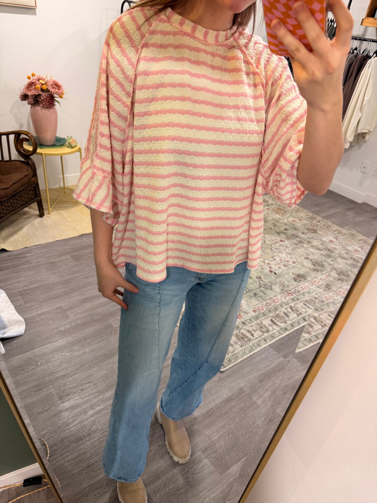 Striped Knit Top