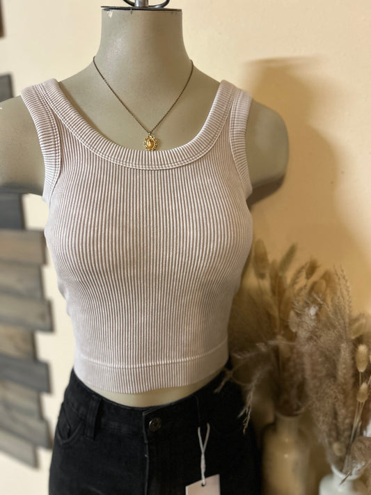Ribbed seamless Tank