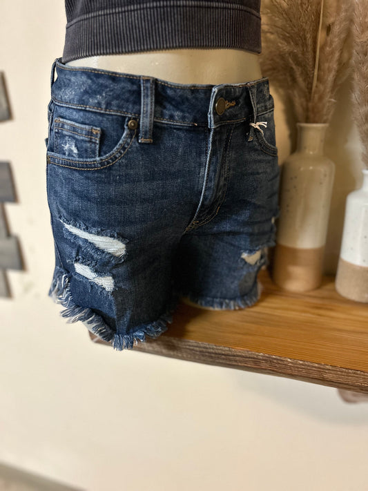 Dark Wash Denim Jean Shorts