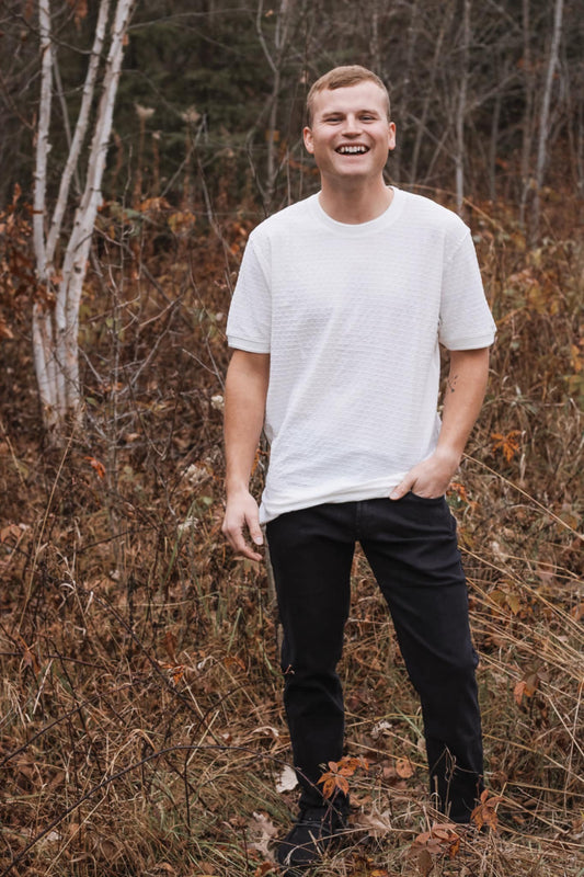 Jacquard Crew Tee