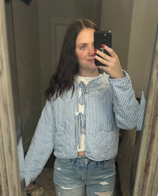 Blue-White Quilt Jacket